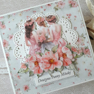Kartka na wieczór panieński w różu