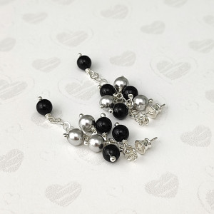 Kolczyki Grona Black&Grey