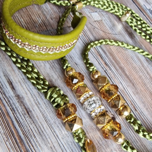 Smycz ringowa,  ringówka, wodzik, show leash