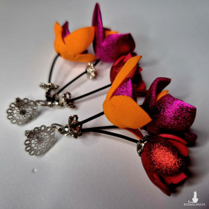 Kolczyki  kwiaty  lekkie