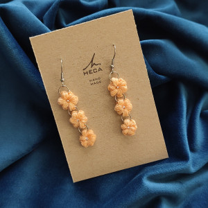 Kolczyki mikroszydełko kwiaty