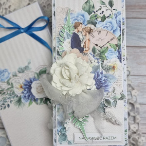 Kartka z okazji ślubu,  Ślubna pamiątka, Przyjęcie weselne,  Drobny prezent dla nowożeńców