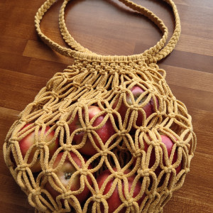 Ekologiczna siatka na zakupy HANDMADE