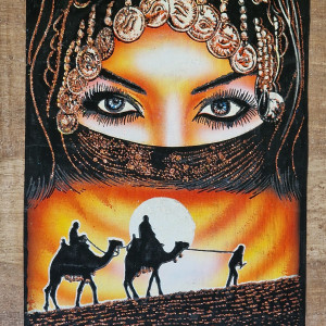 Papirus, Beduinka, 30x40cm, Oryginalny 100%, Egipt, Obraz, papier papirusowy