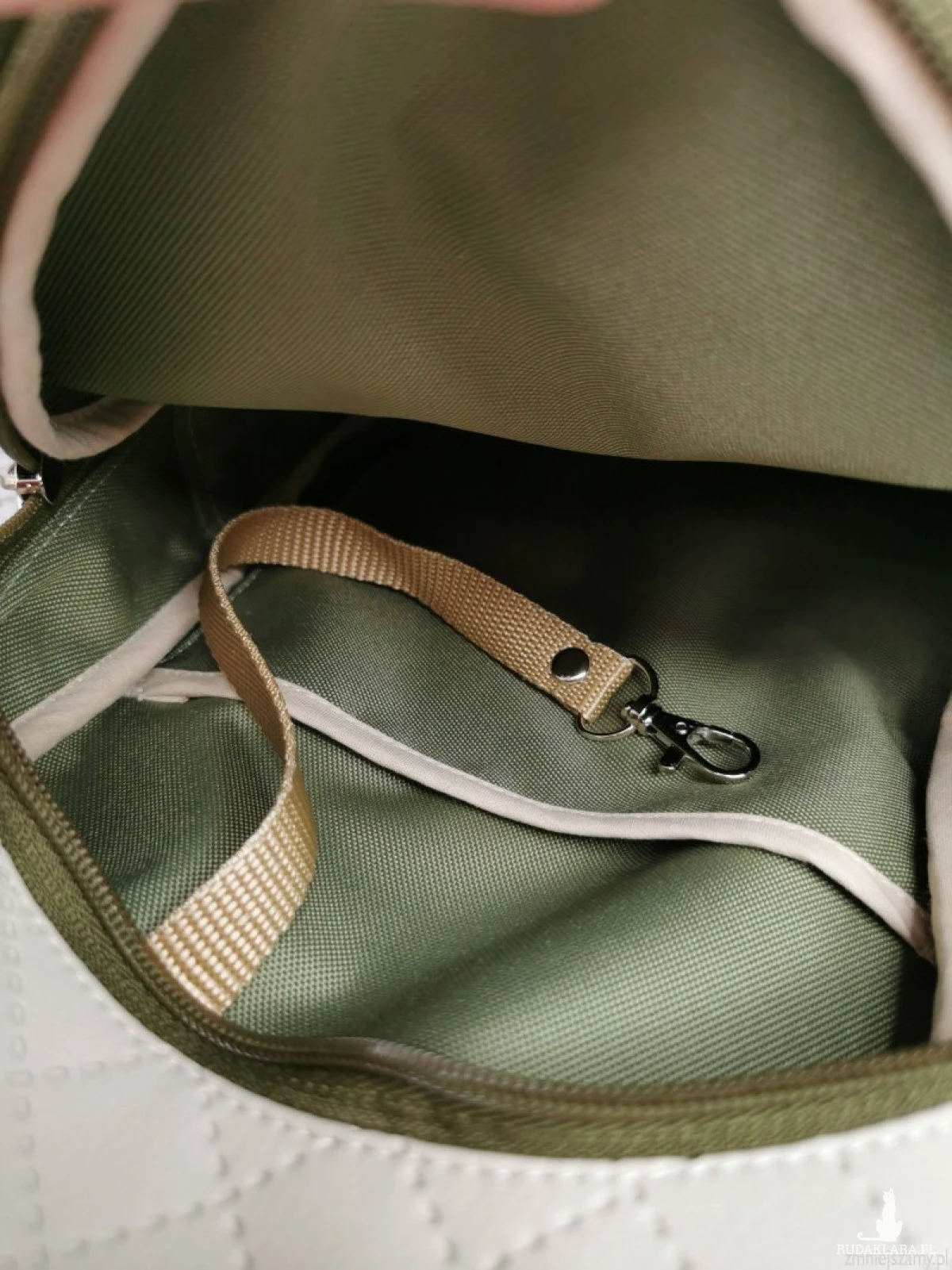 Plecak damski dwukomorowy  na jedno ramię - ogród by forest forever