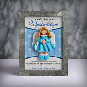 Ramka z aniołkiem - prezent dla wychowawczyni na zakończenie roku