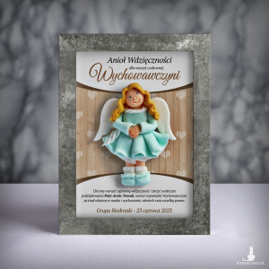 Ramka z aniołkiem - prezent dla wychowawczyni na zakończenie roku