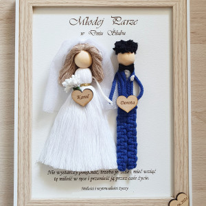 Pamiątka Ślubu, Ramka, Para Młoda