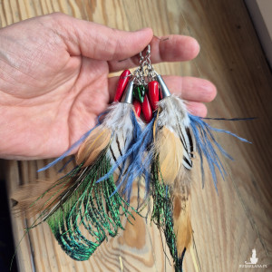 Kolczyki  piora  lekkie