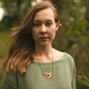 Naszyjnik Serce z Labradorytem