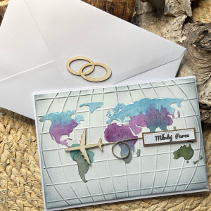 208, Kartka na ślub z mapą