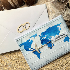 209, Kartka na ślub z mapą