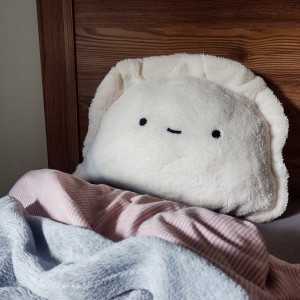 Pierożek duża poduszka, pluszowy pieróg przytulanka pieroguszka