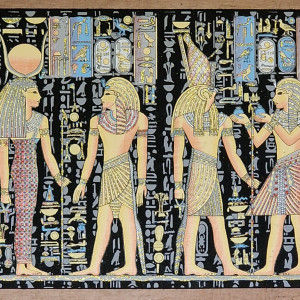 Papirus, Horus, Tutanchamon, Kleopatra, 60x40 cm, Oryginalny 100%, Starożytny Egipt, Obraz