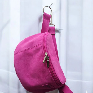 Nerka zamszowa damska, fuksja.