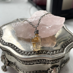 Naszyjnik minimalistyczny CYTRYN, stal chirurgiczna