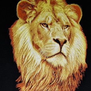 Obraz, 35x50cm, Lew, Płótno Faraońskie, Egipt, 100% oryginalny,