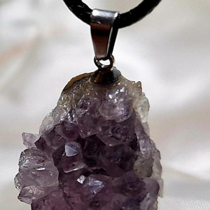 Ametyst szczotka Wisiorek Ezoteria Remedia 🟣 Czakra_Korony 🟣