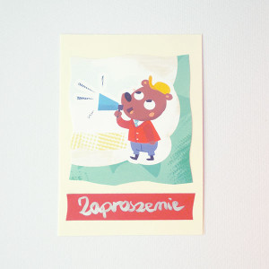 bajkowe zaproszenie dla dziecka, zaproszenie dla chłopca, zaproszenie dla dziewczynki, fajne zaproszenie, śmieszne zaproszenie, zwierzęta zaproszenie, zaproszenia dla dzieci