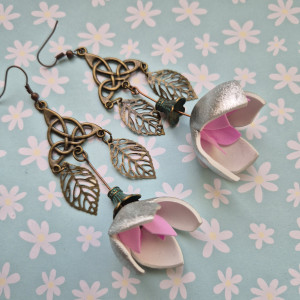 Kolczyki kwiaty lekkie