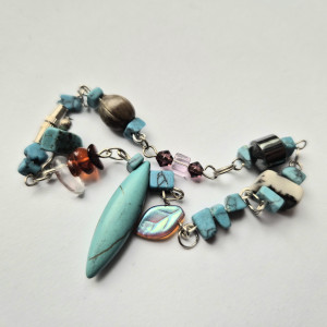 Bransoletka z turkusami