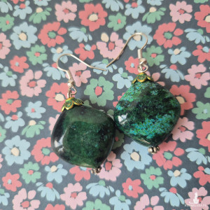 Kolczyki z chryzokolą