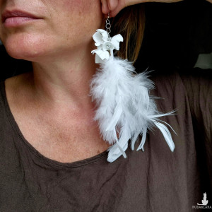 Kolczyki ślubne długie