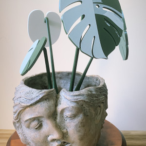 Wieczna monstera variegata podkładka pod kubek