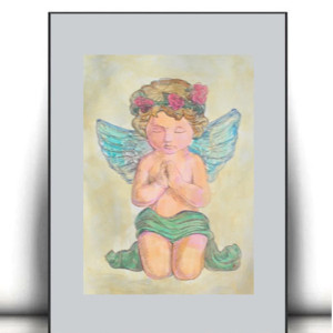 aniołek obrazek a4, amorek plakat 21x30, retro plakat A4, vintage plakat z amorkiem, shabby chic plakat z aniołkiem, rustykalne obrazki do domu, vintage posters a4, plakaty w stylu retro