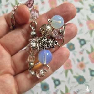 Bransoletka boho jasna pastelowa