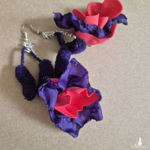 Kolczyki kwiatowe lekkie