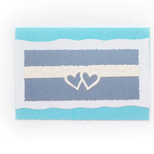 niebieska kartka z serduszkami, ślub kartka bez życzeń, rocznica kartka, kartka na ślub, kartka na rocznicę, kartki na różne okazje