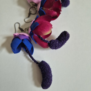 Kolczyki kwiatowe lekkie