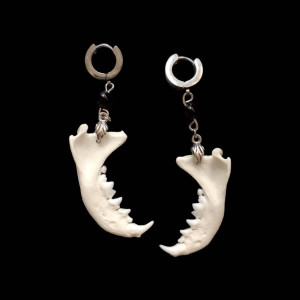 Kolczyki żuchwy z onyxem