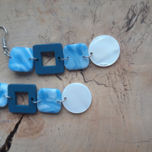 piękne kolczyki z gliny polimerowej