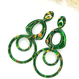 Mega długie kolczyki kółka efektowne nowe 10cm