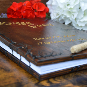 Księga gości księga weselna, Księga weselna, Tadycyjna szyta Księga Weselna