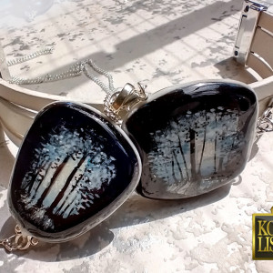 Ręcznie malowane II - komplet biżuterii