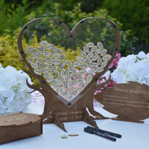 Księga gości księga weselna, Księga weselna w kszktalcie drzewa