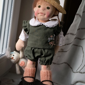 Laura lalka waldorfska artystyczna lalka szmaciana