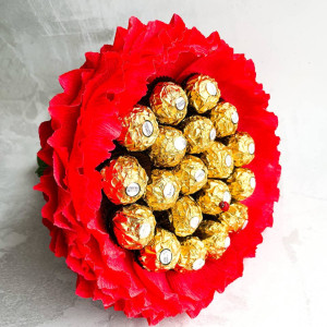 Duży kwiatek z cukierkami (rozmiar XL)