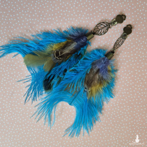 Klipsy piora lekkie dlugie