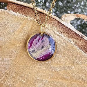 Tulipanowy bukiet złota zawieszka złoty wisiorek naszyjnik żywica z żywicy kwiaty z kwiatami retro naturalna dziewczęca kobieca tulipan tulipany tulipanami