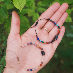 Bransoletka 7 czakr z kamieni naturalnych, bransoletka czakralna