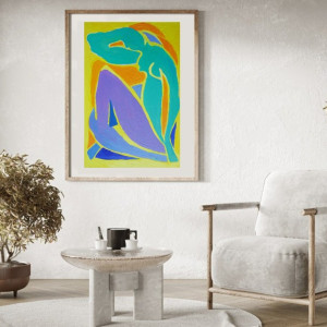 Obraz ręcznie malowany olejny fowizm Henri Matisse style taniec  silnie działa