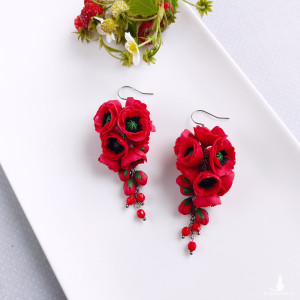 Kolczyki z makami