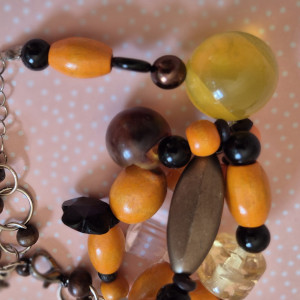 Bransoletka miodowo brązowa