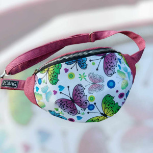 Saszetka nerka roz.L motyle