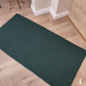 Dywan szydełkowy prostokątny ze sznurka 60cmx120cm