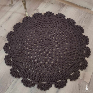 Dywan szydełkowy ze sznurka 85cm